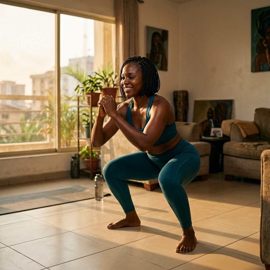 6:00 AM Home Workout in Living Room